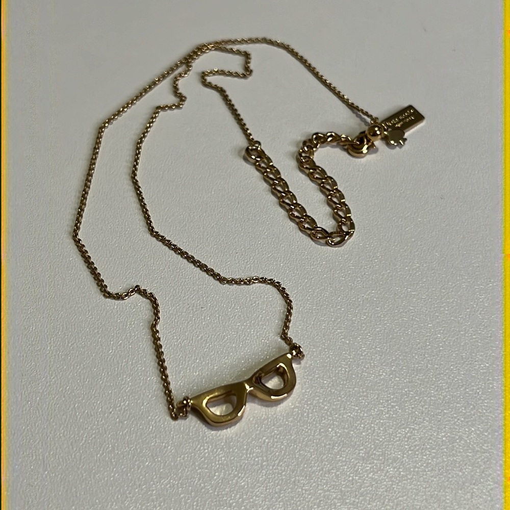 Kate Spade Gold Glasses Mini Pendant